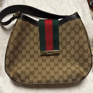 Gucci GG Canvas Shoulder Hobo